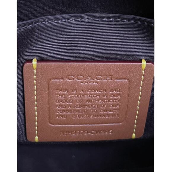 COACH FIONA ZIP TOP TOTE BAG PURSE IN CROSSGRAIN LEATHER DARK WINE & GOLD NEW! - Picture 14 of 16